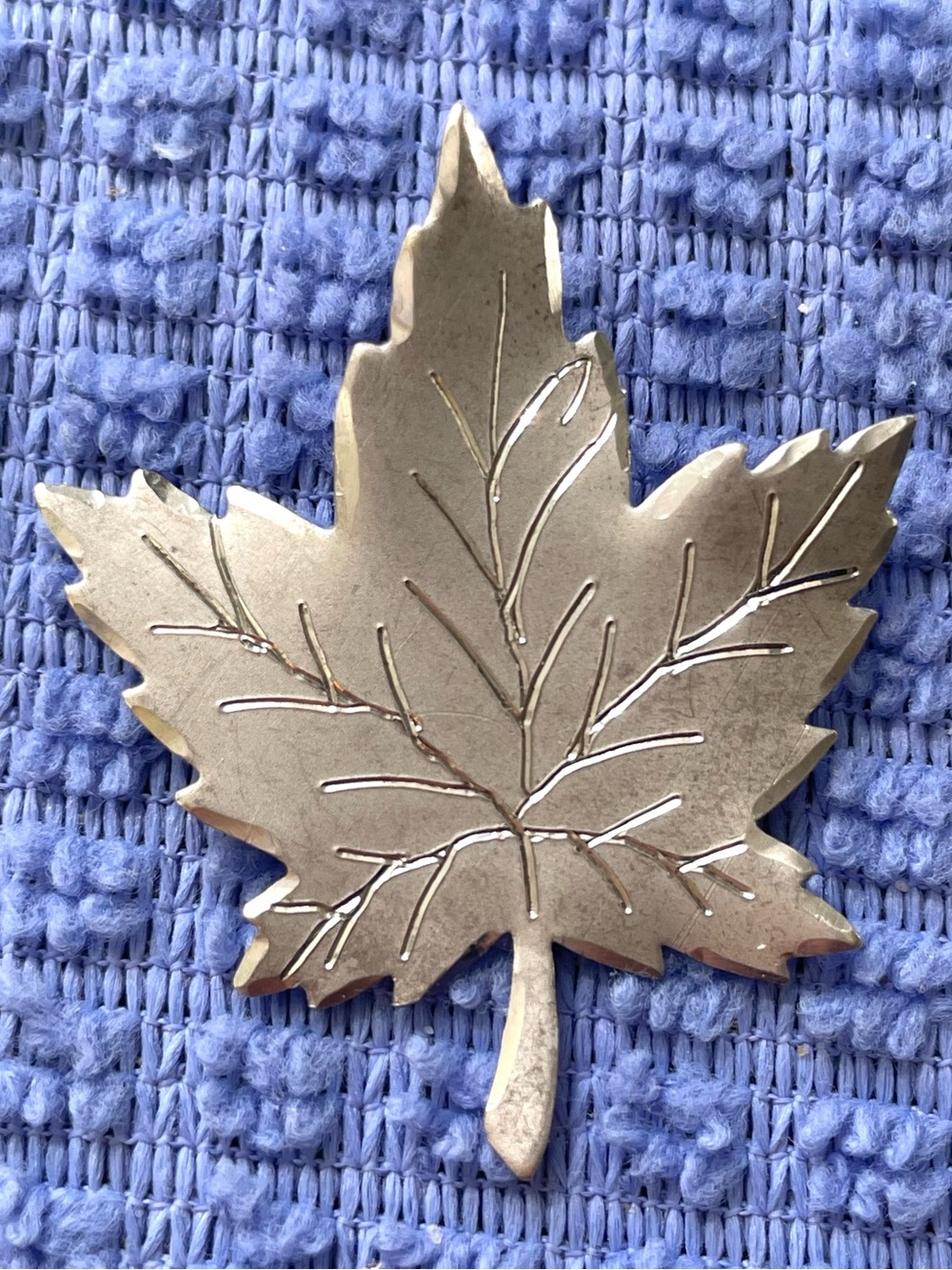 Vintage Sterling Silver Maple Leaf Brooch - Women's Jewelry signed